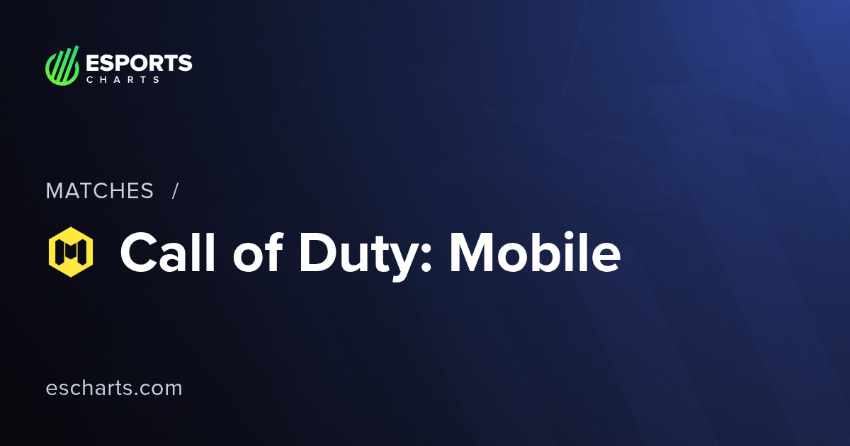 Call of Duty: Mobile Esports Matches Schedule, History & Results 2026 ...