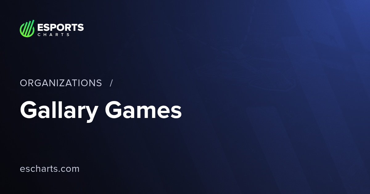 Gallary Games Organizer Overview | Esports Charts
