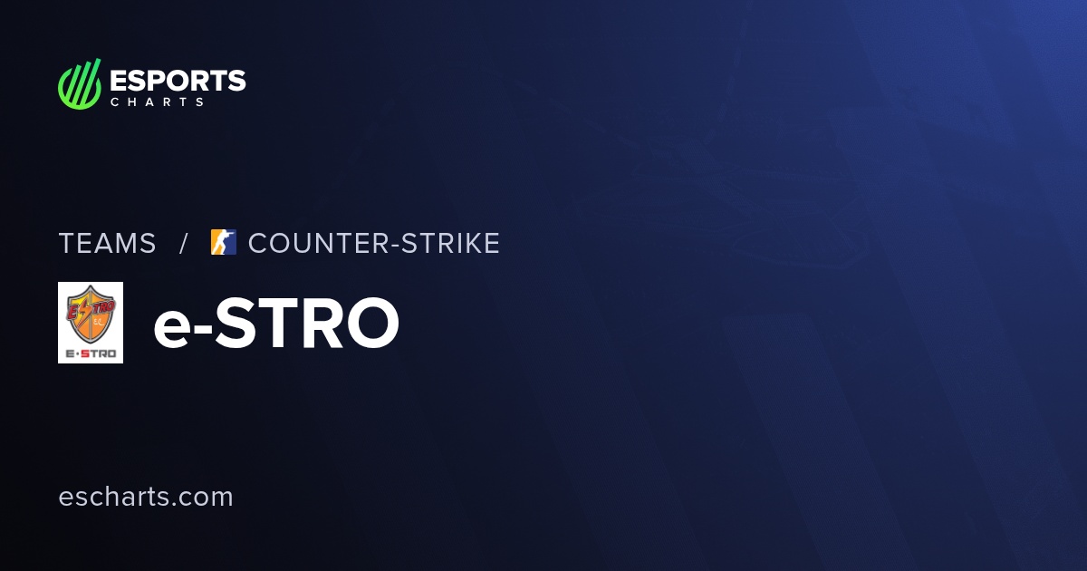 e-STRO CS2 (e-stro) Team Overview and Viewers Statistics | Esports Charts