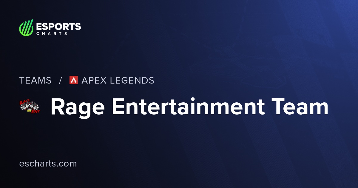 Rage Entertainment Team Apex (RET) Team Overview and Viewers Statistics ...