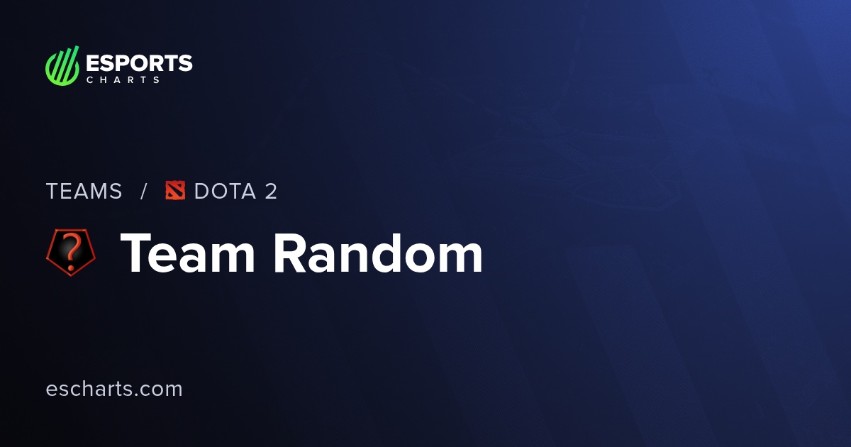 Team Random Dota 2 (TR) Team Overview and Viewers Statistics | Esports ...