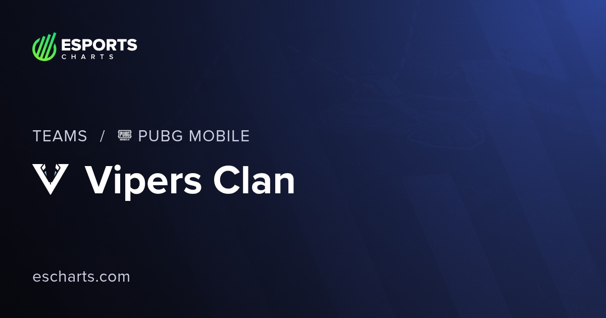 Vipers Clan PUBG Mobile (VC) Team Overview and Viewers Statistics ...
