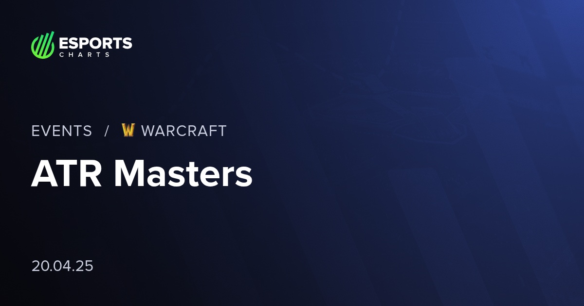 ATR Masters - War3 - Viewership, Overview, Prize Pool | Esports Charts