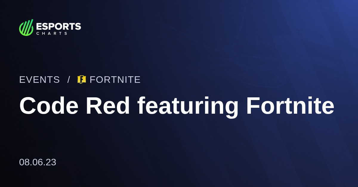 Code Red featuring Fortnite - Fortnite - Viewership, Overview, Prize ...