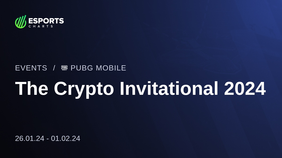 The Crypto Invitational 2024 - PUBG Mobile - Viewership, Overview, Prize  Pool | Esports Charts