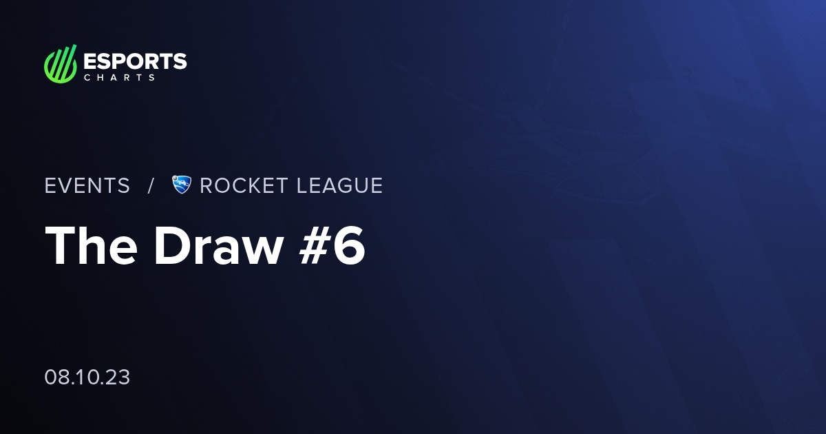 The Draw #6 - RL - Viewership, Overview, Prize Pool | Esports Charts