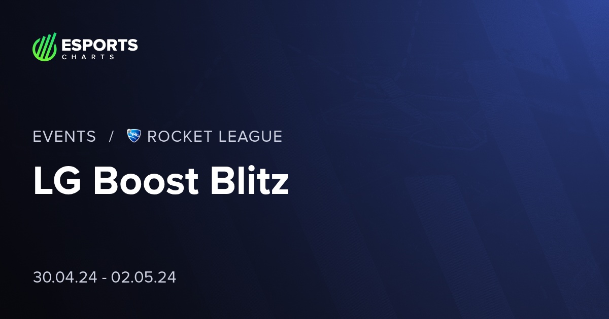 LG Boost Blitz - RL - Viewership, Overview, Prize Pool | Esports Charts