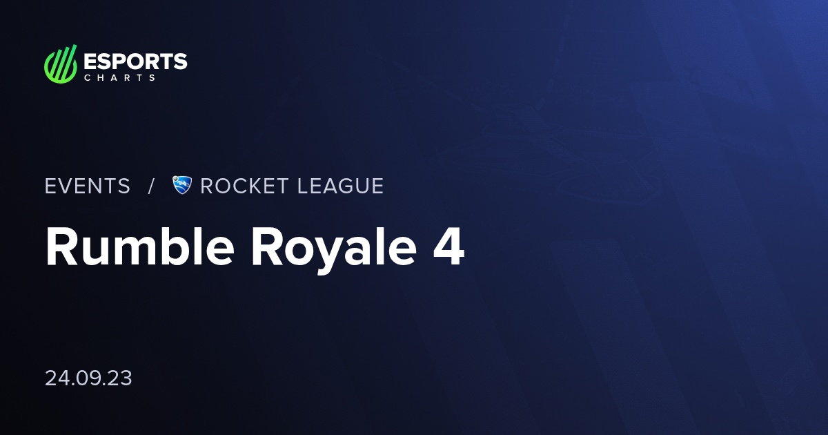 Rumble Royale 4 - RL - Viewership, Overview, Prize Pool | Esports Charts
